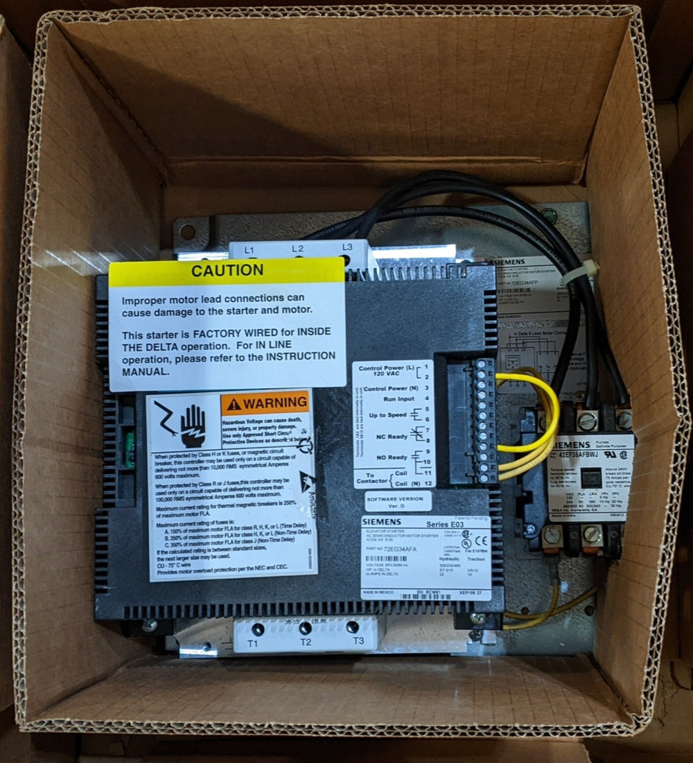 SIEMENS Elevator Soft Starter 72EG34AFP