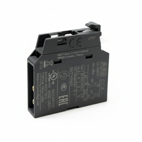 ABB Auxiliary Contact Block CC4-01 - nyparts.shop