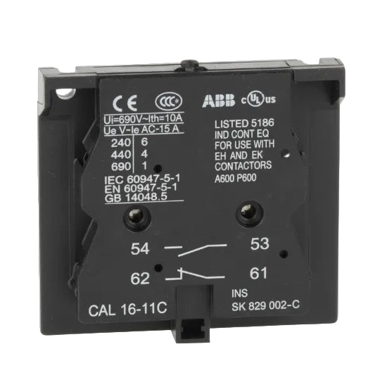 ABB Auxiliary Contact CAL16-11C - nyparts.shop