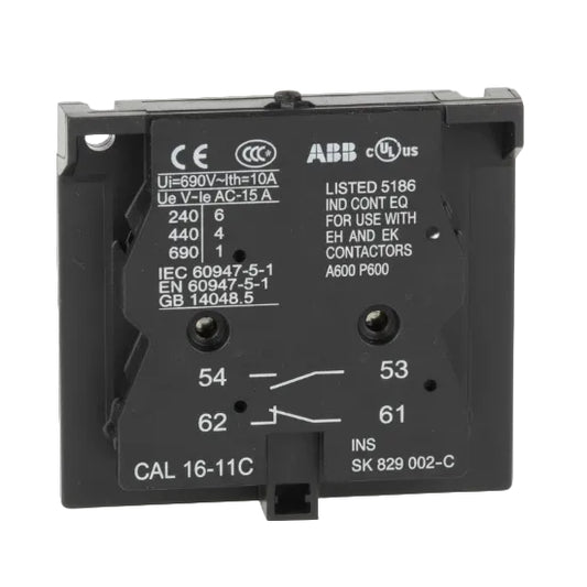 ABB Auxiliary Contact CAL16-11C - nyparts.shop