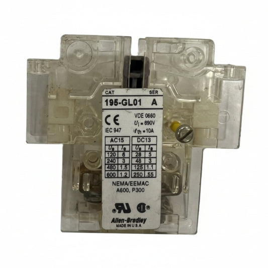 Allen-Bradley (AB) Auxilary Contract Block 195-GL-01 - nyparts.shop