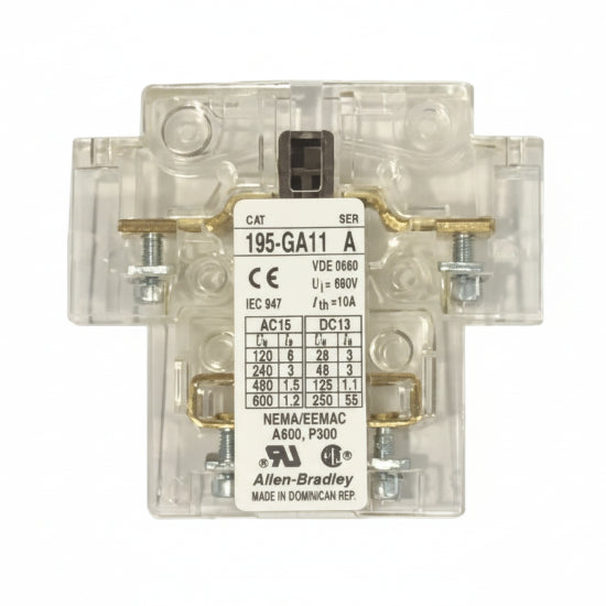 Allen-Bradley (AB) Auxiliary Contact 195-GA11 - nyparts.shop
