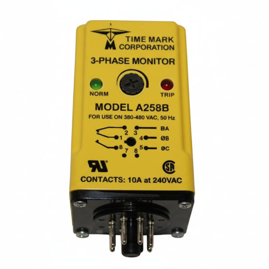 Time Mark Corp. 3-Phase Monitor A258B-480VACV - nyparts.shop